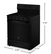 Whirlpool 5 Cu. Ft. Gas Range with Air Fry and Self-Clean - Black - WFGS5030RB  | Cuisinière à gaz Whirlpool de 5 pi³ avec friture à air et autonettoyage - noire - WFGS5030RB  | WFGS50RB