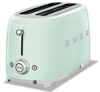 Smeg 4-Slice Long-Slot Toaster - TSF02PGUS|Grille-pain Smeg à fentes longues pour 4 tranches - TSF02PGUS