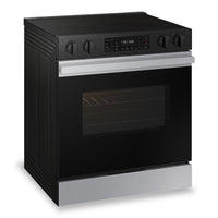 Samsung 6.3 Cu. Ft. Smart Electric Slide In Range with Air Fry - Stainless Steel - NSE6DG8300SRAC | Cuisinière intelligente électrique encastrée Samsung de 6,3 pi³ avec friture à air - acier inoxydabl…