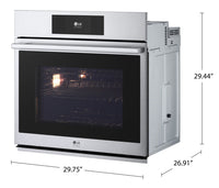 LG STUDIO 4.7 Cu. Ft. InstaView® Single Wall Oven - WSES4728F 