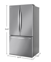 LG 26.5 Cu. Ft. Counter-Depth French-Door Refrigerator - LRFLC2706S 