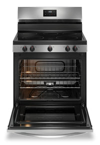 Frigidaire 5.3 Cu. Ft. Electric Range With Quick Boil Element and Five-Element Cooktop - Stainless S… | Cuisinière électrique Frigidaire de 5,3 pi³ avec élément à ébullition rapide et surface de cuisson à…