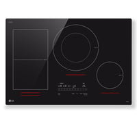 LG 30" Smart Induction Cooktop with UltraHeat™ Element - Black - CBIH3017BE | Surface de cuisson intelligente à induction LG de 30 po avec élément UltraHeatMC - noire - CBIH3017BE | CBIH37BE