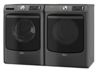 Maytag 5.8 Cu. Ft. Pet Pro Smart Front-Load Washer and 7.4 Cu. Ft. Electric Dryer - Volcano Black | Laveuse intelligente à chargement frontal Pet Pro de 5,8 pi3 et sécheuse électrique de 7,4 pi3 de Maytag – noir volcan | MAFL702B