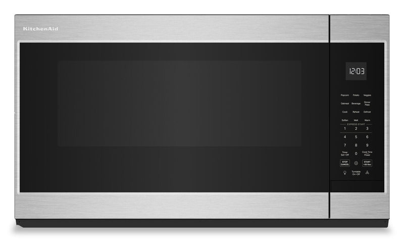 KitchenAid 1.9 Cu. Ft. Over-the-Range Microwave with 7 Sensor Functions - Stainless Steel - YKMMS130RPS | Four à micro-ondes à hotte intégrée KitchenAid de 1,9 pi³ avec 7 fonctions par capteur - acier inoxydable - YKMMS130RPS | YKMMS13S