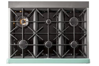 Classic Retro by Unique 36" 5.2 Cu. Ft. 6-Burner Gas Range with Convection - Summer Mint Green - UGP-36CR LG | Cuisinière à gaz Classic Rétro par Unique de 36 po et de 5,2 pi3 à 6 brûleurs avec convection - vert menthe estival - UGP-36CR LG | UG36CRLG