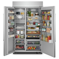 KitchenAid 30 Cu. Ft. Built-In Side-by-Side Refrigerator - KBSN708MPS 