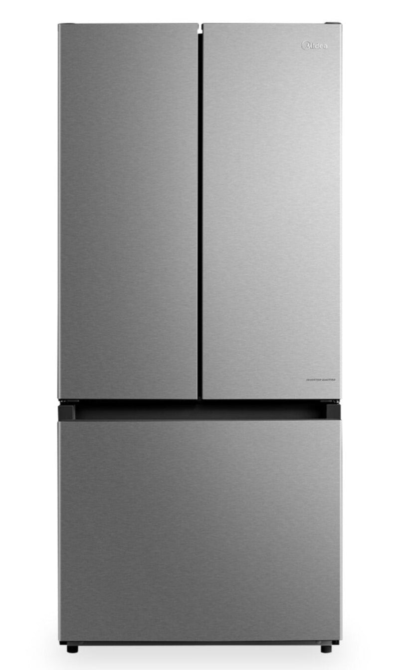 Midea 30" 18.4 Cu. Ft. French-Door Refrigerator - Stainless Steel - MRF18B4AST | Réfrigérateur Midea de 18,4 pi³ et de 30 po à portes françaises - acier inoxydable - MRF18B4AST | MRF18B4A