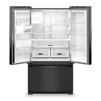 Whirlpool 36" 25 Cu. Ft. French-Door Refrigerator with Ice and Water Dispenser - WRFF3436RB | Réfrigérateur Whirlpool de 36 po et de 25 pi³ à portes françaises avec distributeur d’eau et de glaçons - WRFF3436RB | WRFF34RB