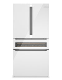 Bosch 36" 20.5 Cu. Ft. 800 Series Smart Counter-Depth French-Door Refrigerator - B36CL81ENW  | Réfrigérateur intelligent Bosch série 800 de 36 po et de 20,5 pi3 de profondeur comptoir à portes françaises - B36CL81ENW  | B36CL81W