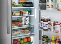 Frigidaire Gallery 36" 26 Cu. Ft. Side-by-Side Refrigerator - Stainless Steel - GRSN2620AF | Réfrigérateur Frigidaire Gallery de 26 pi3 et de 36 po à compartiments juxtaposés - acier inoxydable - GRSN2620AF | GRSN26AF