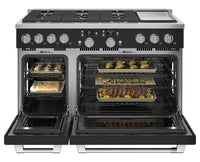 Café 48" Commercial-Style Dual Fuel Range with Griddle - C2Y486P3TD1 