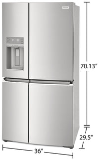 Frigidaire Gallery 21.5 Cu. Ft. Counter-Depth 4-Door Refrigerator - GRQC2255BF 