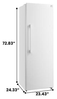 Koolatron 23.4" 11 Cu. Ft. Convertible Upright Refrigerator-Freezer - White - KKUF11-W | Congélateur vertical Koolatron de 23,4 po et de 11 pi3 convertible en réfrigérateur - blanc - KKUF11-W | KKUF11WW