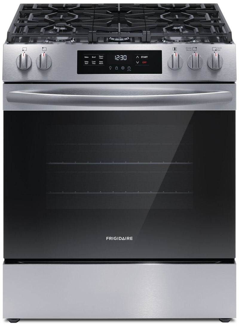 Frigidaire 5.1 Cu. Ft. Front-Control Gas Range with Quick Boil - FCFG3062AS 