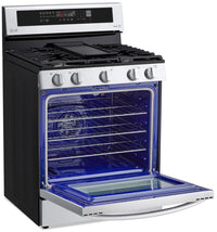 LG 5.8 Cu. Ft. Smart True Convection Gas Range with Air Fry - LRGL5825F - Gas Range in Stainless Steel