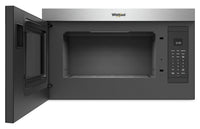 Whirlpool 1.1 Cu. Ft. Flush Over-the-Range Microwave with 900 Watts Cooking - Fingerprint Resistant … | Four à micro-ondes à hotte intégrée Whirlpool de 1,1 pi³ à installation affleurée avec cuisson à 900…