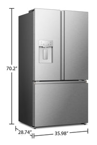 Hisense 22.4 Cu. Ft. Counter-Depth French-Door Refrigerator - RF225C3CSEI 