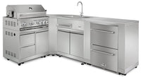 Thor Kitchen 4-Burner Gas Barbecue Grill with Rotisserie - MK04SS304  