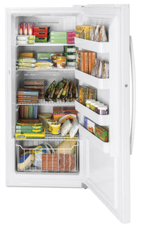 GE 14.1 Cu. Ft. Frost-Free Upright Freezer - FUF14SMRWW | Congélateur vertical GE sans givre de 14,1 pi³ - FUF14SMRWW | FUF14SWW