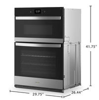 Whirlpool 6.4 Cu. Ft. Smart Combination Wall Oven with Air Fry - WOEC7030PZ | Four mural combiné intelligent Whirlpool de 6,4 pi³ avec friture à air chaud AirFry - WOEC7030PZ | WOEC703Z