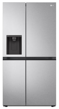 LG 36" 23 Cu. Ft. Side-by-Side Counter-Depth Refrigerator - Platinum Silver - LS23C4230V | Réfrigérateur LG de 23 pi³ et de 36 po de profondeur comptoir à compartiments juxtaposés - argenté p…