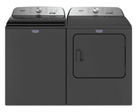 Maytag 5.4 Cu. Ft. Pet Pro Top-Load Washer and 7 Cu. Ft. Electric Dryer - Volcano Black 