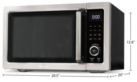 Danby 1 Cu. Ft. Countertop Microwave with Air Fry and Convection Oven - Stainless Steel - DDMW1060BS… | Four à micro-ondes de comptoir Danby de 1 pi³ avec friture à air et four à convection - acier inoxyd…