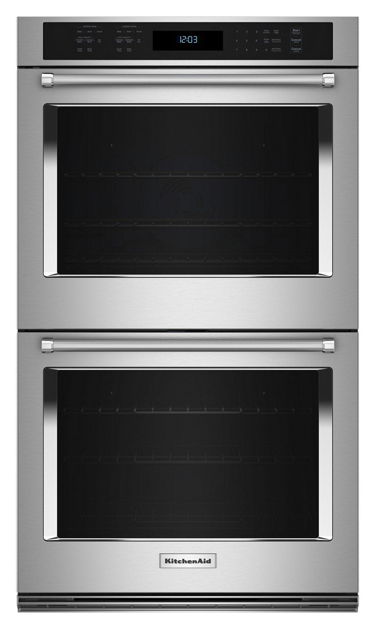 KitchenAid 30" 10 Cu. Ft. Electric Double Wall Oven with True Convection - Stainless Steel - KOED530… | Four mural double électrique KitchenAid de 10 pi³ et de 30 po avec convection véritable - acier inox…