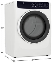 Electrolux 8 Cu. Ft. Electric Dryer - ELFE743CAW 