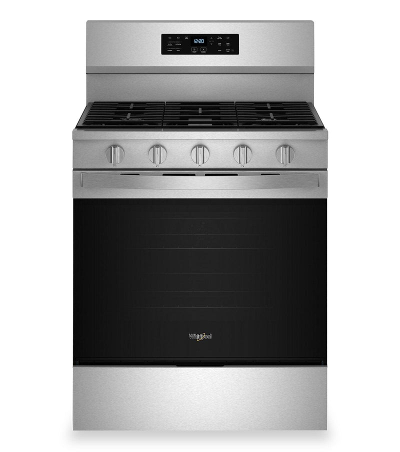 Whirlpool 5 Cu. Ft. Gas Range with Air Fry and Self-Clean - Stainless Steel - WFGS5030RZ | Cuisinière à gaz Whirlpool de 5 pi³ avec friture à air et autonettoyage - acier inoxydable - WFGS5030RZ | WFGS50RZ