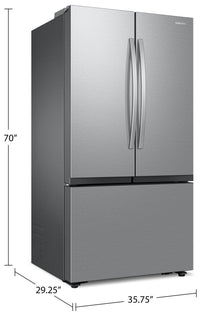 Samsung 36" 27 Cu. Ft. SpaceMax Counter-Depth Refrigerator - Stainless Steel - RF27CG5100SRAA | Réfrigérateur Samsung de 27 pi³ et de 36 po de profondeur comptoir avec technologie SpaceMaxMC - aci…