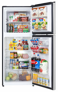 Danby 23.4" 10.1 Cu. Ft. Top-Mount Refrigerator - Stainless Steel - DFF101B1BSLDB | Réfrigérateur Danby de 10,1 pi³ et de 23,4 po à congélateur supérieur - acier inoxydable - DFF101B1BSLDB | DFF101DB