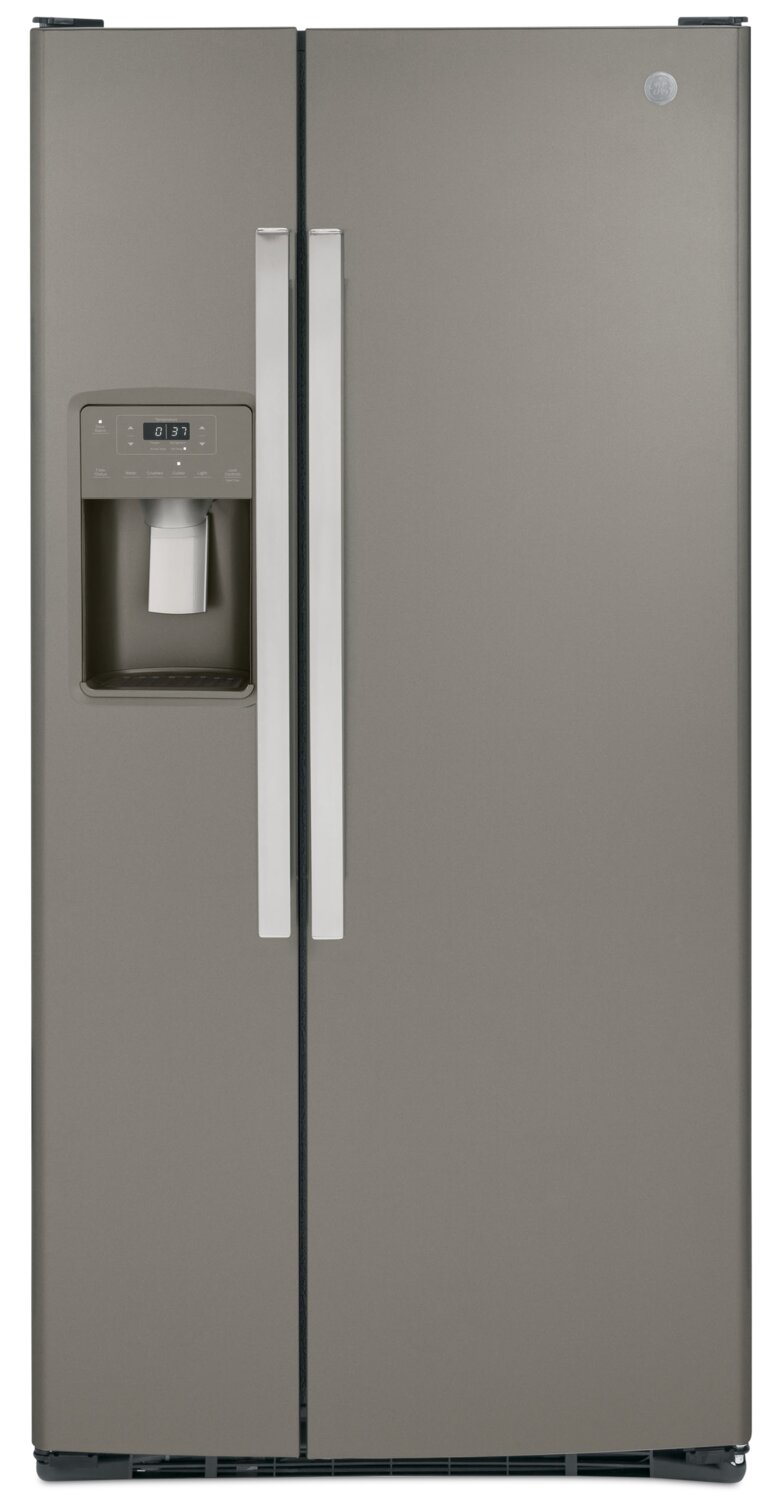 GE 23 Cu. Ft. Side-by-Side Refrigerator - GSS23GMPES 