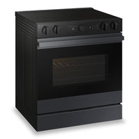 Samsung 6.3 Cu. Ft. Smart Electric Slide In Range with Air Fry and Air Sous Vide - Matte Black - NSE… | Cuisinière intelligente électrique encastrée Samsung de 6,3 pi³ avec friture à air et Air Sous Vide …