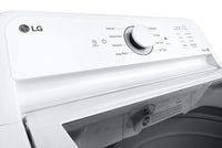 LG 4.8 Cu. Ft. Top-Load High-Efficiency Washer - White - WT6105CW | Laveuse haute efficacité LG à chargement par le haut de 4,8 pi³ - blanche - WT6105CW