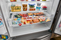 Whirlpool 36" 25 Cu. Ft. French-Door Refrigerator with Ice and Water Dispenser - WRFF3436RZ | Réfrigérateur Whirlpool de 36 po et de 25 pi³ à portes françaises avec distributeur d’eau et de glaçons - WRFF3436RZ | WRFF34RZ