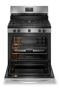 Frigidaire 5.1 Cu. Ft. Gas Range With Quick Boil and Five Burner Cooktop - Stainless Steel - FCRG305… | Cuisinière à gaz Frigidaire de 5,1 pi³ avec ébullition rapide et surface de cuisson à 5 brûleurs - a…