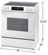 Frigidaire 5.3 Cu. Ft. Front-Control Electric Range - FCFE306CAW  