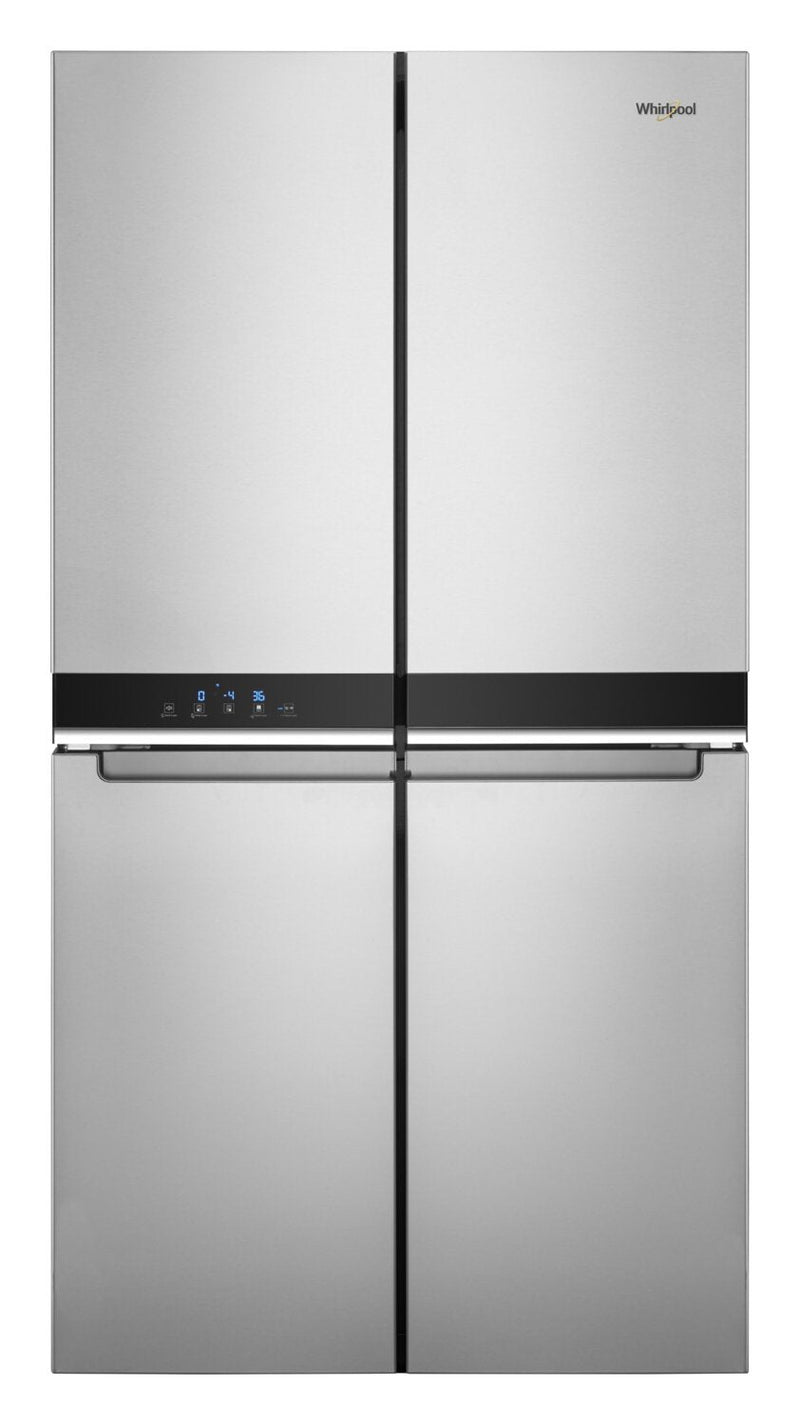 Whirlpool 19.4 Cu. Ft. 4-Door French-Door Refrigerator - WRQA59CNKZ - Refrigerator in FingerPrint Resistant Metallic Steel