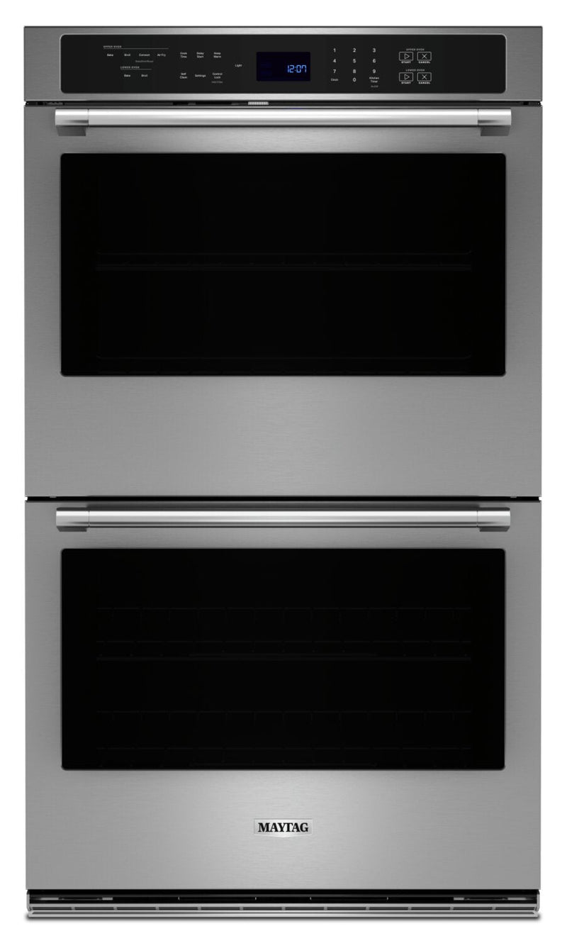 Maytag 8.6 Cu. Ft. Double Wall Oven with Air Fry and Basket - MOED6027LZ 