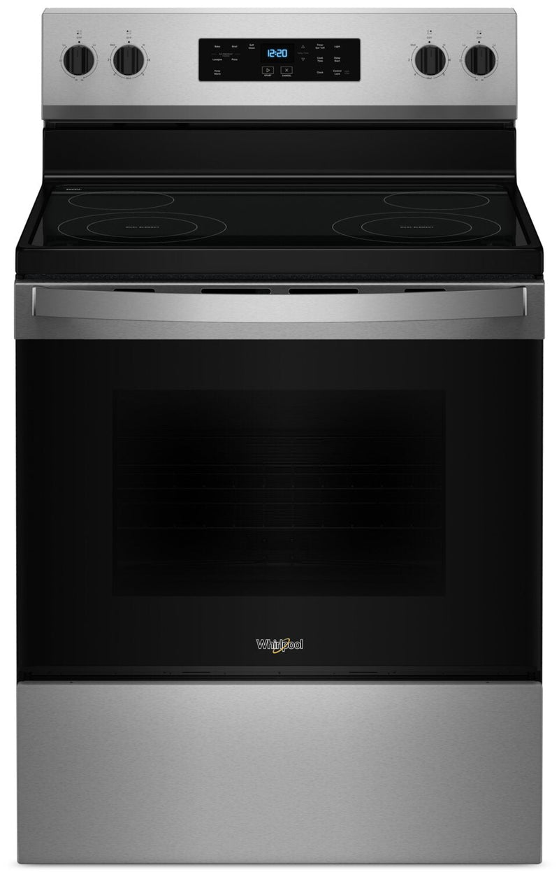 Whirlpool 5.3 Cu. Ft. Electric Range with Self-Clean - Stainless Steel - YWFES3530RS | Cuisinière électrique Whirlpool de 5,3 pi³ avec autonettoyage - acier inoxydable - YWFES3530RS