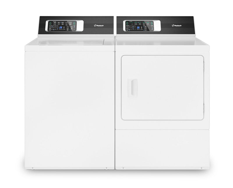 Huebsch 3.2 Cu. Ft. Top-Load Washer and 7 Cu. Ft. Electric Dryer - White 