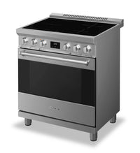 Smeg 4.6 Cu. Ft. Professional Induction Range - SPR30UIMX|Cuisinière professionnelle à induction Smeg de 4,6 pi3 - SPR30UIMX