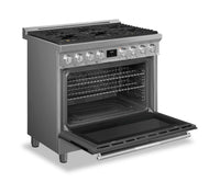 Smeg 4.6 Cu. Ft. Professional Gas Range - SPR36UGGX|Cuisinière professionnelle à gaz Smeg de 4,6 pi3 - SPR36UGGX