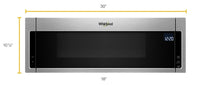 Whirlpool 1.1 Cu. Ft. Low-Profile Microwave Hood Combination – YWML75011HZ - Over-the-Range Microwave in Stainless Look