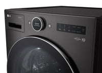 LG 5.8 Cu. Ft. Front-Load Washer with AI DD™ 2.0 and 7.8 Cu. Ft. DirectDrive® Heat Pump Dryer  | Laveuse à chargement frontal de 5,8 pi³ avec DDMC IA 2.0 et sécheuse de 7,8 pi³ avec thermopompe à moteur DirectDriveMD de LG  | LGFL67HP