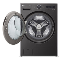 LG 5.8 Cu. Ft. Front-Load Washer with AI DD™ 2.0 and 7.8 Cu. Ft. DirectDrive® Heat Pump Dryer  | Laveuse à chargement frontal de 5,8 pi³ avec DDMC IA 2.0 et sécheuse de 7,8 pi³ avec thermopompe à moteur DirectDriveMD de LG  | LGFL67HP