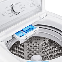 LG 4.8 Cu. Ft. Top-Load Washer with 4-Way Agitator and 7.3 Cu. Ft. Electric Dryer | Laveuse à chargement par le haut de 4,8 pi³ avec agitateur à 4 directions et sécheuse électrique de 7,3 pi³ de LG | LGTL6105