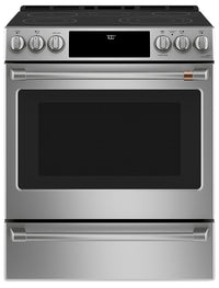 Café 30" Slide-In Radiant and Convection Electric Range - CCES700P2MS1|Cuisinière électrique encastrée Café de 30 po à éléments radiants et à convection - CCES700P2MS1|CCES700S